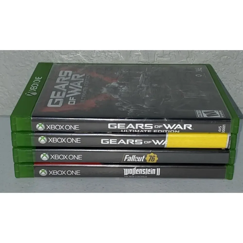 Xbox One Bundle Lot 4 Games Gears Of War 4 Ultimate Ed Fallout 76 Wolfenstein 2